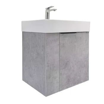 Изображение товара Тумба подвесная Comforty Асти 60П с раковиной CF3WL032 бетон светлый Изображение товара Тумба подвесная Comforty Асти 60П с раковиной CF3WL032 бетон светлый