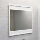 Зеркало Comforty Марсель белое матовое с LED подсветкой 750х800 мм_3