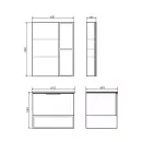 Зеркало шкаф Comforty Франкфурт 60 бетон светлый с LED подсветкой_2