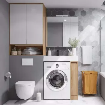 Изображение товара Зеркало шкаф Акватон Лондри 80 белый глянцевый - современный дизайн и вместительность Изображение товара Зеркало шкаф Акватон Лондри 80 белый глянцевый - современный дизайн и вместительность