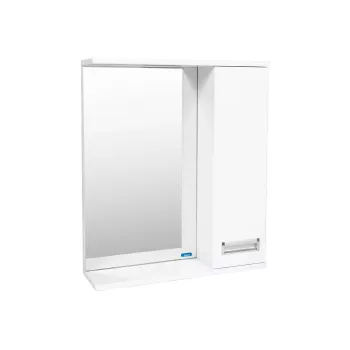 Изображение товара Зеркало шкаф Viant Вена 50 белый глянцевый для ванной Изображение товара Зеркало шкаф Viant Вена 50 белый глянцевый для ванной