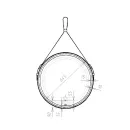 Зеркало Viant Лофт с LED подсветкой 650 мм_3