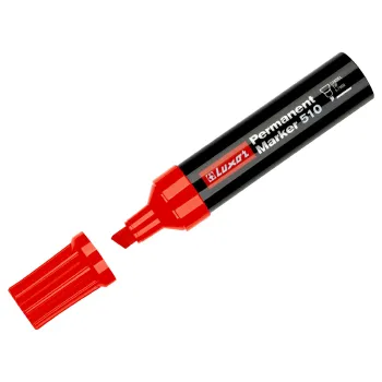 Изображение товара Промышленный перманентный маркер Luxor красный скошенный 5-7 мм Изображение товара Промышленный перманентный маркер Luxor красный скошенный 5-7 мм