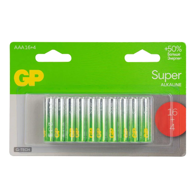 Батарейка алкалиновая LR03 ААА GP Super Alkaline 20шт_1