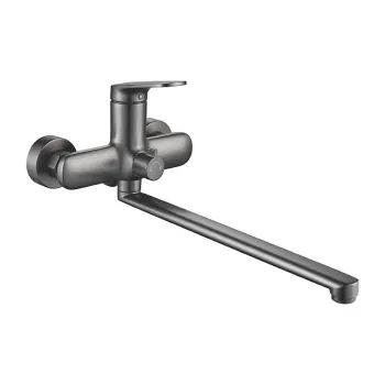 Изображение товара Смеситель для ванны Shevanik с лейкой и шлангом S8522T Изображение товара Смеситель для ванны Shevanik с лейкой и шлангом S8522T