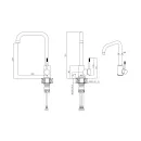 Смеситель для кухни Voda черный K557B_3