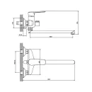 Смеситель для ванны Esko BRS31GM оружейная сталь_3