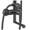 Душевая система с тропическим душем Esko Brussel Black черный матовый_4