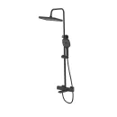 Душевая система с тропическим душем с термостатом Esko Mistral Black черный_2