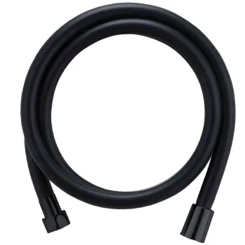 Изображение товара Шланг для душа гладкий Voda 1,5 м с латунными соединениями черный Изображение товара Шланг для душа гладкий Voda 1,5 м с латунными соединениями черный