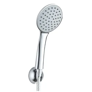 Изображение товара Набор душ 3в1 Вода лейка шланг держатель хром 100 мм Изображение товара Набор душ 3в1 Вода лейка шланг держатель хром 100 мм