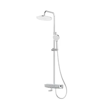 Изображение товара Душевая система с тропическим душем и полкой Iddis Shelfy SHESBBTi06 хром Изображение товара Душевая система с тропическим душем и полкой Iddis Shelfy SHESBBTi06 хром