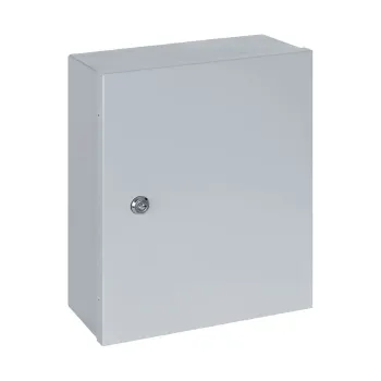 Изображение товара Навесной распределительный щит ЩРН-24 IP54 24 модуля металлический TDM Изображение товара Навесной распределительный щит ЩРН-24 IP54 24 модуля металлический TDM