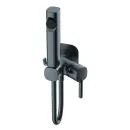 Смеситель с гигиеническим душем Haiba оружейная сталь HB5518-3_1