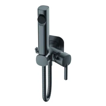 Изображение товара Смеситель с гигиеническим душем Haiba HB5518-3 черный для ванной Изображение товара Смеситель с гигиеническим душем Haiba HB5518-3 черный для ванной