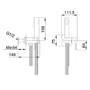 Смеситель с гигиеническим душем Haiba оружейная сталь HB5518-3_2