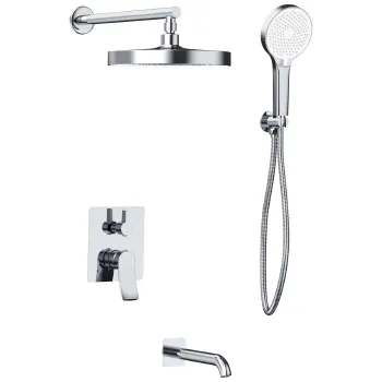 Изображение товара Душевая система скрытого монтажа с тропическим душем Haiba HB80553 Изображение товара Душевая система скрытого монтажа с тропическим душем Haiba HB80553