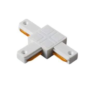 Изображение товара Коннектор JazzWay CT-WH T-образный белый для шинопровода Изображение товара Коннектор JazzWay CT-WH T-образный белый для шинопровода