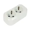 Колодка 2 гнезда с заземлением 16А 250 В IP20 белая TDM_2