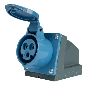 Изображение товара Стационарная силовая розетка IEK 16А IP44 для наружных и внутренних работ Изображение товара Стационарная силовая розетка IEK 16А IP44 для наружных и внутренних работ