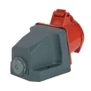 Розетка силовая стационарная 16А 380 В IP44 красная IEK_5