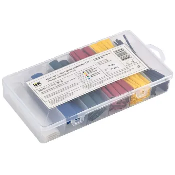 Изображение товара Набор термоусадочных трубок ТТУ нг-LS 100 мм IEK Изображение товара Набор термоусадочных трубок ТТУ нг-LS 100 мм IEK