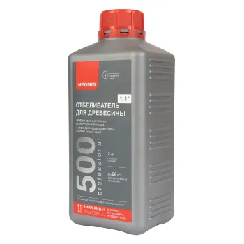Изображение товара Отбеливатель для древесины Neomid 500 концентрат 0.8 л для ремонта и восстановления Изображение товара Отбеливатель для древесины Neomid 500 концентрат 0.8 л для ремонта и восстановления