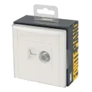 Розетка ТВ+RJ45 5E Forte&Piano белая IP20 IEK_4