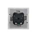Розетка одноместная с заземлением со шторками и крышкой Forte&Piano белая IP44 IEK_3
