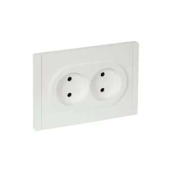 Изображение товара Двухместная встраиваемая розетка без заземления Forte&Piano IEK IP20 белая Изображение товара Двухместная встраиваемая розетка без заземления Forte&Piano IEK IP20 белая