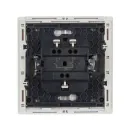 Выключатель двухклавишный Forte&Piano белый IP20 IEK_3