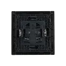 Розетка одноместная без заземления Forte&Piano черная IP20 IEK_2
