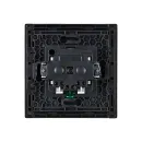 Розетка одноместная с заземлением со шторками Forte&Piano черная IP20 IEK_2