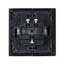 Выключатель двухклавишный Forte&Piano черный IP20 IEK_3