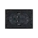 Розетка двухместная с заземлением Forte&Piano серая IP20 IEK_2