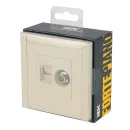 Розетка ТВ+RJ45 5E Forte&Piano ваниль IP20 IEK_4