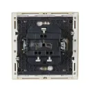 Выключатель двухклавишный с подсветкой Forte&Piano ваниль IP20 IEK_3
