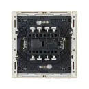 Переключатель проходной двухклавишный Forte&Piano ваниль IP20 IEK_3