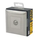 Розетка ТВ оконечная Forte&Piano сталь IP20 IEK_3