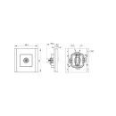 Розетка ТВ оконечная Forte&Piano сталь IP20 IEK_4