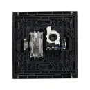 Розетка ТВ+RJ45 5E Forte&Piano сталь IP20 IEK_2