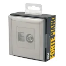 Розетка ТВ+RJ45 5E Forte&Piano сталь IP20 IEK_4