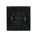 Розетка одноместная без заземления Forte&Piano сталь IP20 IEK_2