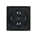 Выключатель одноклавишный с подсветкой Forte&Piano сталь IP20 IEK_3