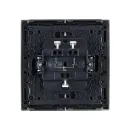 Выключатель двухклавишный Forte&Piano сталь IP20 IEK_3