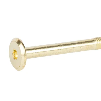 Изображение товара Мебельный винт М6x80 мм латунированный плоский 4 шт Изображение товара Мебельный винт М6x80 мм латунированный плоский 4 шт