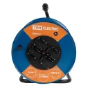 Удлинитель на катушке 50м 4 розетки с заземлением 3500Вт IP44 TDM_2