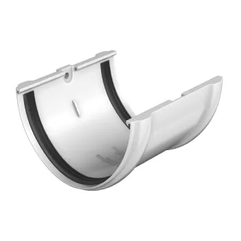 Изображение товара Соединитель желоба ТЕХНОНИКОЛЬ Оптима белый 120 мм для систем водостока Изображение товара Соединитель желоба ТЕХНОНИКОЛЬ Оптима белый 120 мм для систем водостока