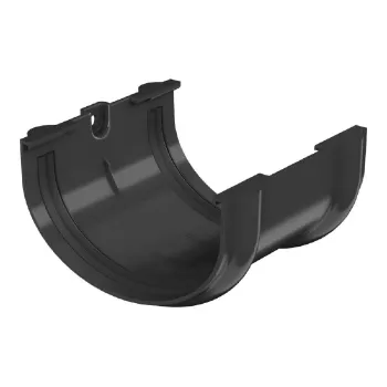 Изображение товара Соединитель желоба ТЕХНОНИКОЛЬ Оптима черный 120 мм для водостока Изображение товара Соединитель желоба ТЕХНОНИКОЛЬ Оптима черный 120 мм для водостока