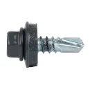 Саморез кровельный 5,5х19мм серый графит (RAL 7024) 250шт Daxmer_2